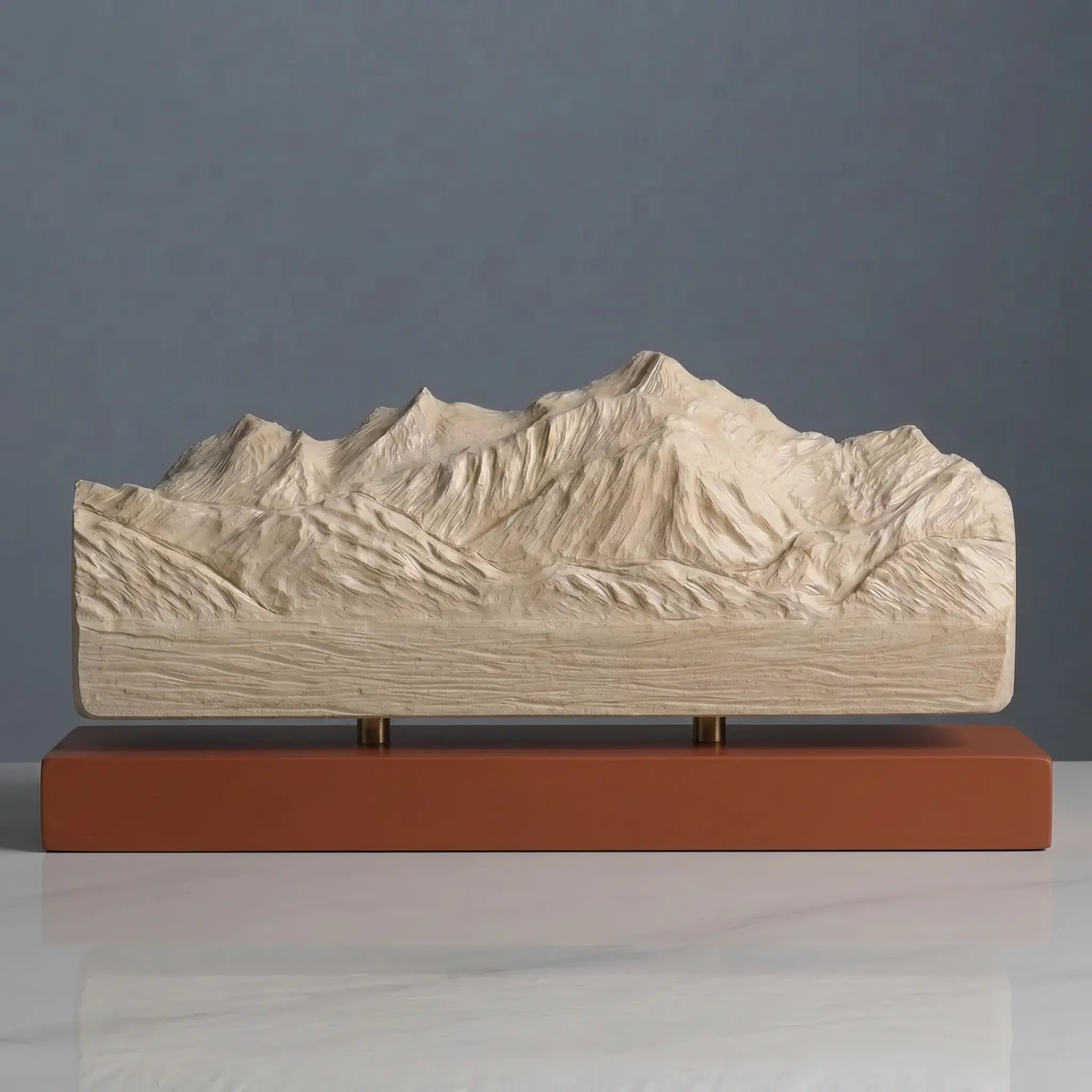 Mont Blanc Sculpture (North View) Sculpted Peaks