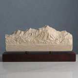 Mont Blanc Sculpture (North View) Sculpted Peaks