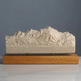 Mont Blanc Sculpture (North View) Sculpted Peaks