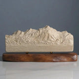 Mont Blanc Sculpture (North View) Sculpted Peaks