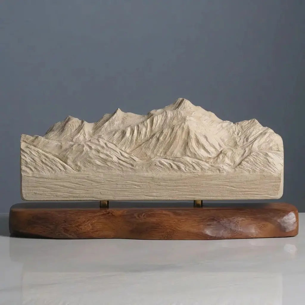 Mont Blanc Sculpture (North View) Sculpted Peaks