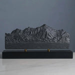 Mont Blanc Sculpture (North View) Sculpted Peaks