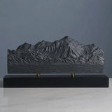 Mont Blanc Sculpture (North View) Sculpted Peaks