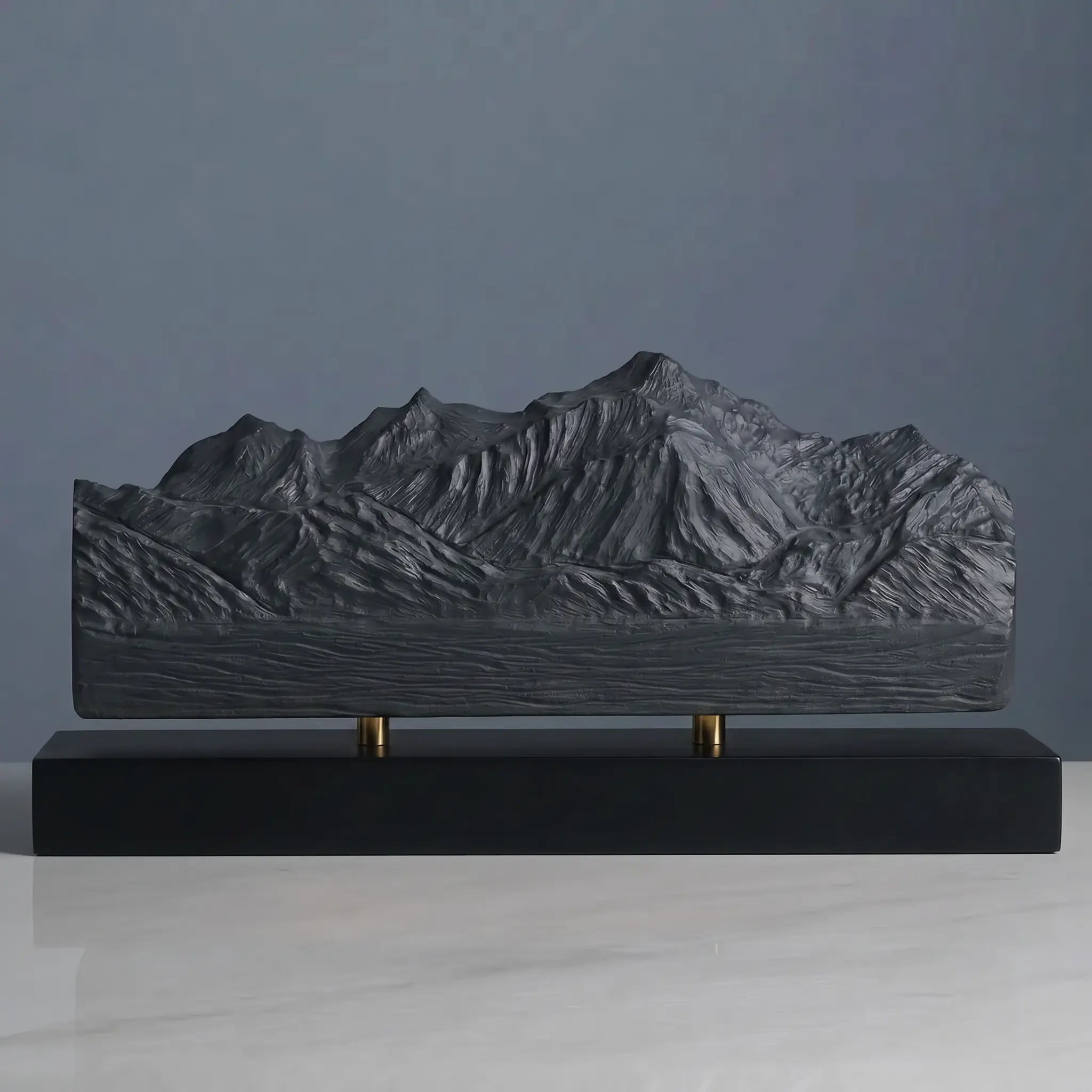 Mont Blanc Sculpture (North View) Sculpted Peaks
