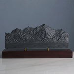 Mont Blanc Sculpture (North View) Sculpted Peaks
