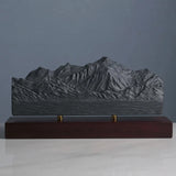 Mont Blanc Sculpture (North View) Sculpted Peaks