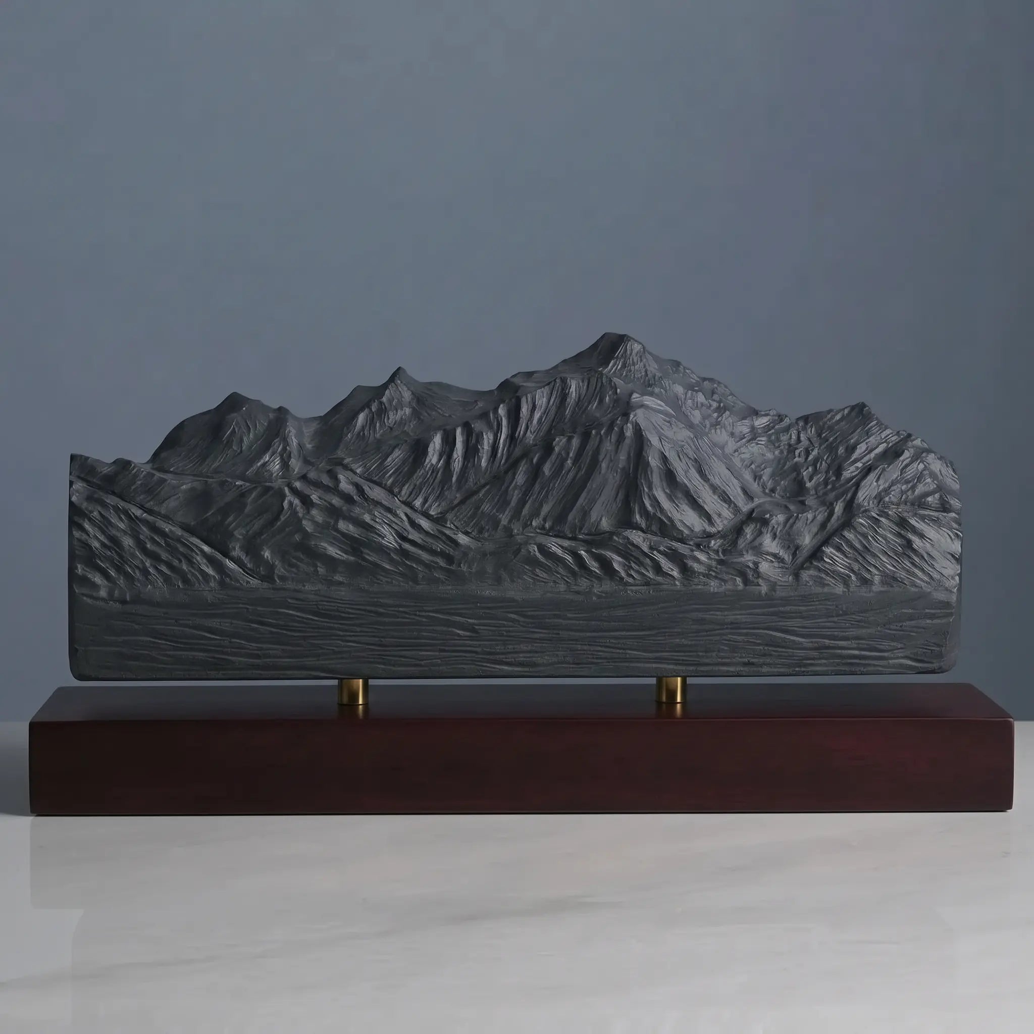 Mont Blanc Sculpture (North View) Sculpted Peaks
