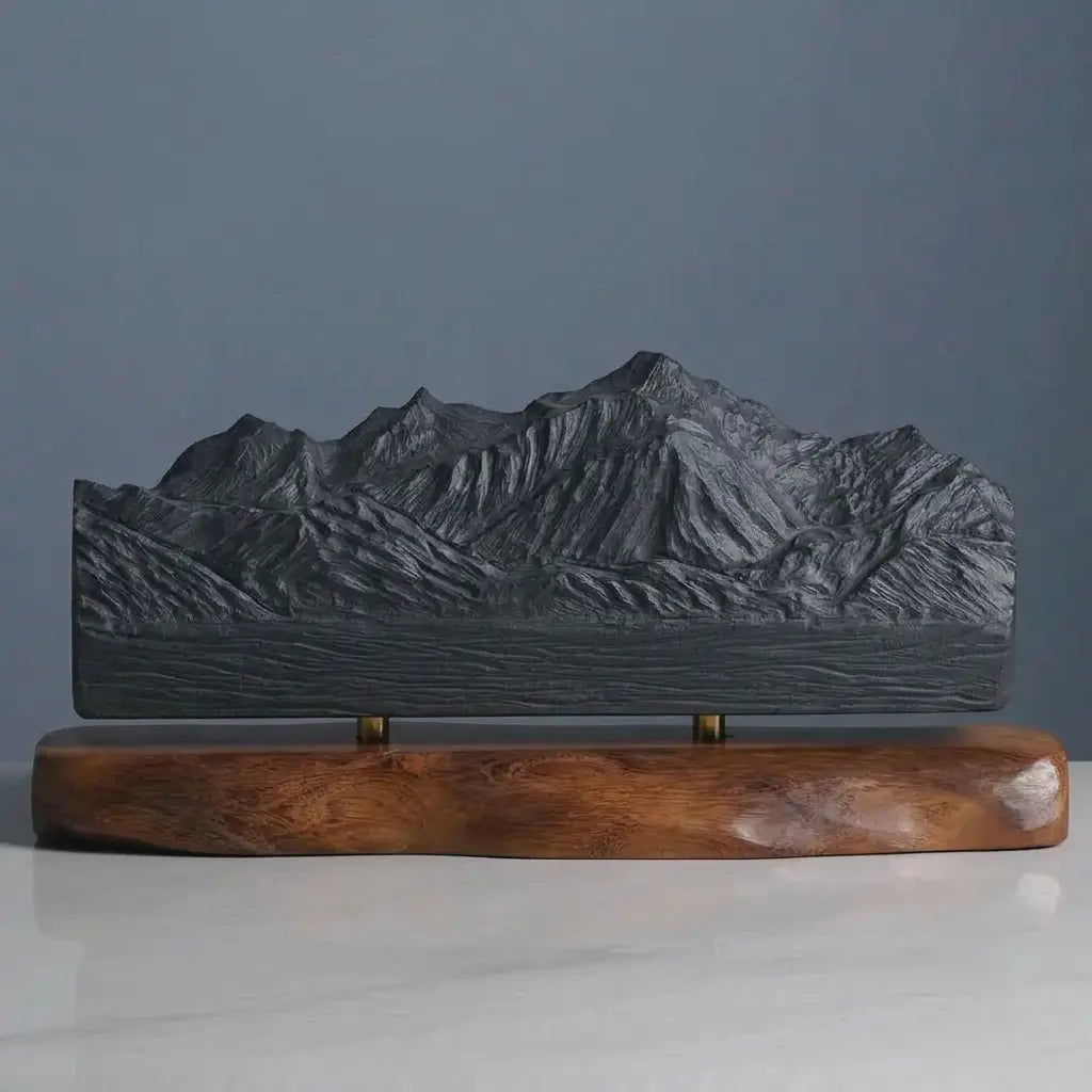 Mont Blanc Sculpture (North View) Sculpted Peaks