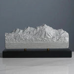 Mont Blanc Sculpture (North View) Sculpted Peaks