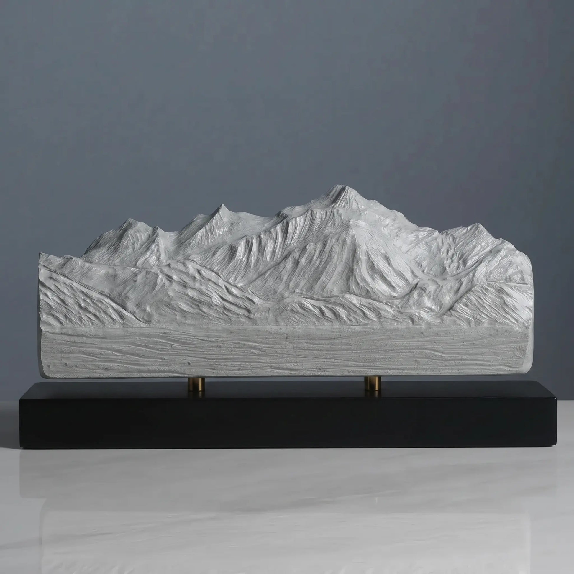 Mont Blanc Sculpture (North View) Sculpted Peaks