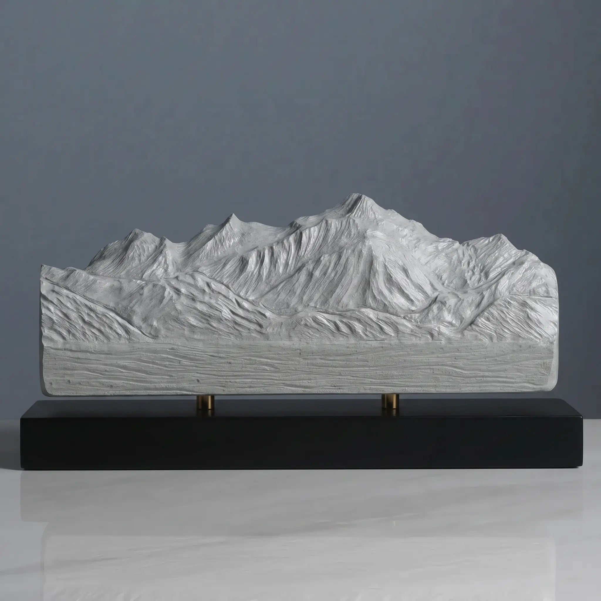 Mont Blanc Sculpture (North View) Sculpted Peaks