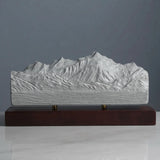 Mont Blanc Sculpture (North View) Sculpted Peaks