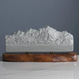 Mont Blanc Sculpture (North View) Sculpted Peaks