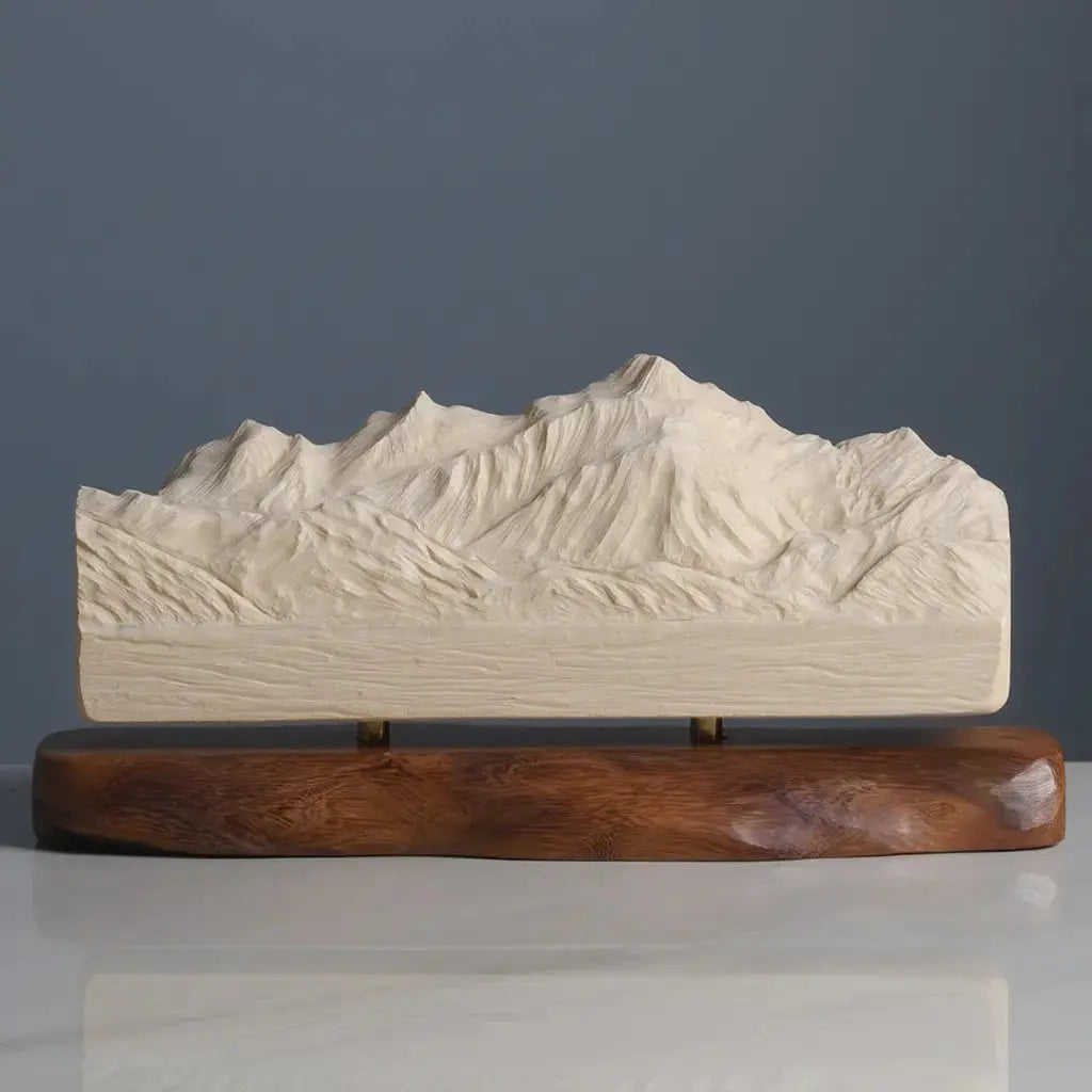 Mont Blanc Sculpture (North View) Sculpted Peaks