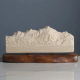 Mont Blanc Sculpture (North View) Sculpted Peaks