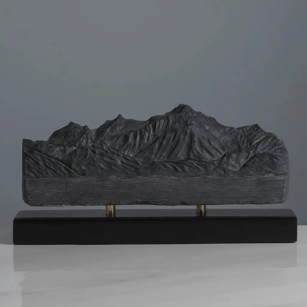 Mont Blanc Sculpture (North View) Sculpted Peaks