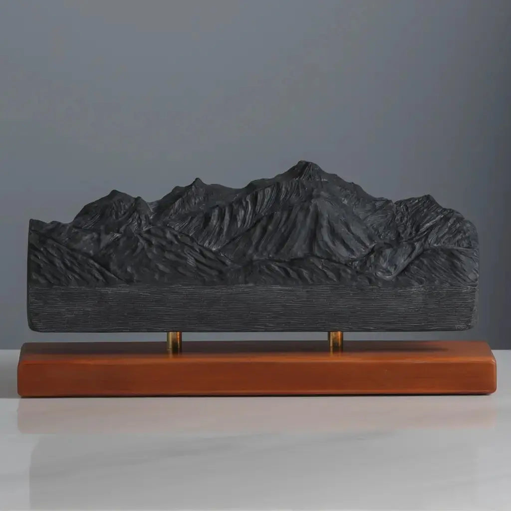 Mont Blanc Sculpture (North View) Sculpted Peaks