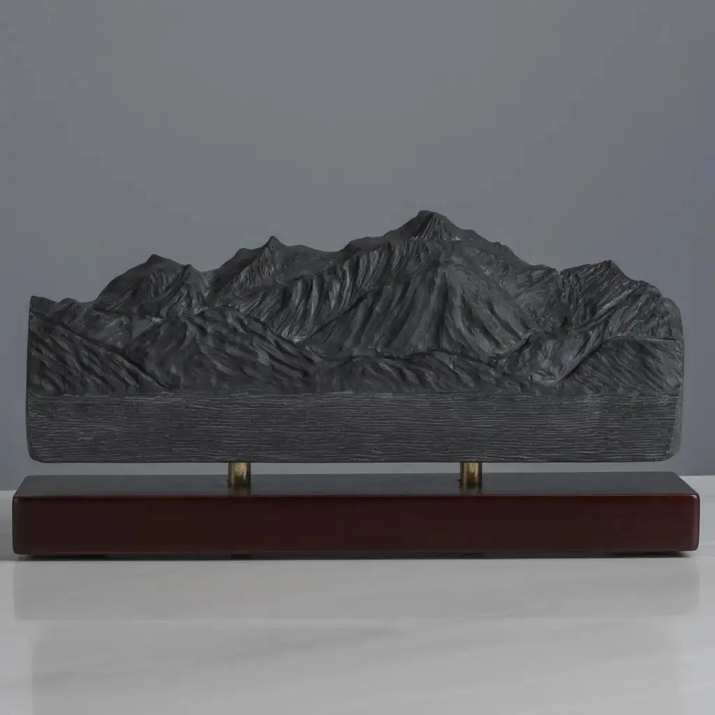 Mont Blanc Sculpture (North View) Sculpted Peaks