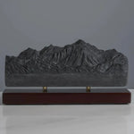 Mont Blanc Sculpture (North View) Sculpted Peaks