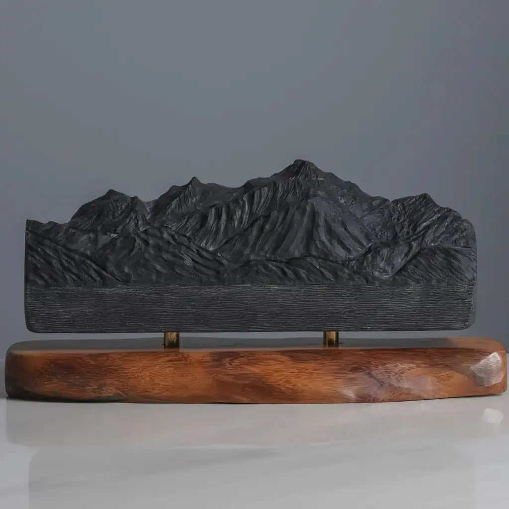 Mont Blanc Sculpture (North View) Sculpted Peaks