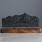 Mont Blanc Sculpture (North View) Sculpted Peaks