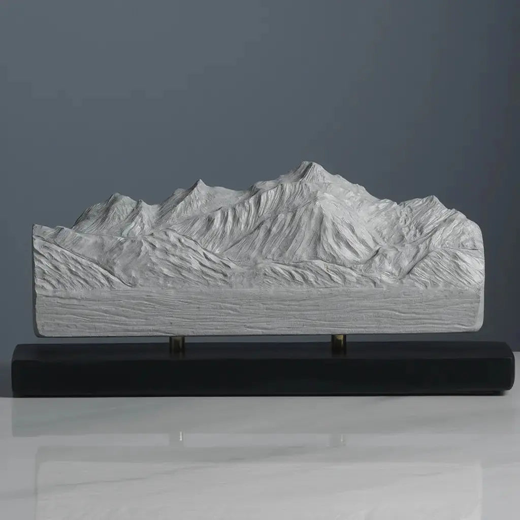 Mont Blanc Sculpture (North View) Sculpted Peaks