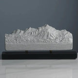 Mont Blanc Sculpture (North View) Sculpted Peaks
