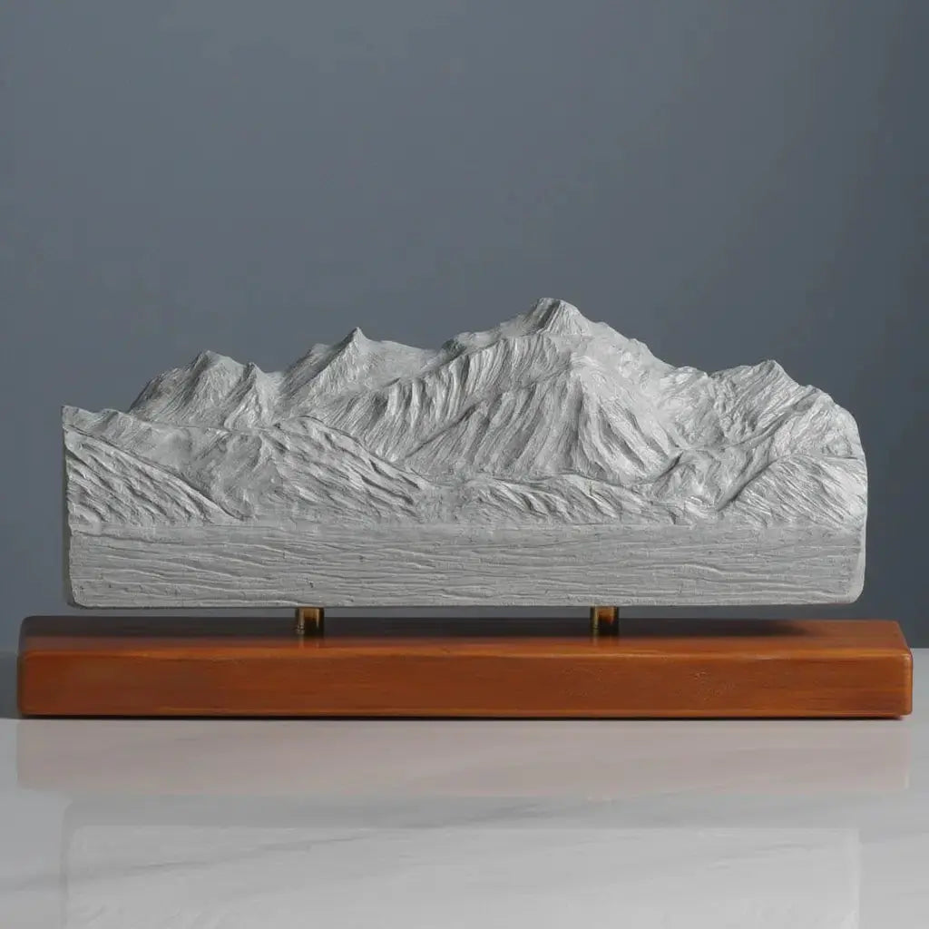 Mont Blanc Sculpture (North View) Sculpted Peaks