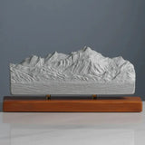 Mont Blanc Sculpture (North View) Sculpted Peaks