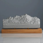 Mont Blanc Sculpture (North View) Sculpted Peaks