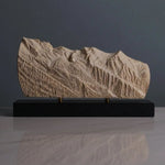 Mont Blanc Sculpture (View from Chamonix, France) Sculpted Peaks