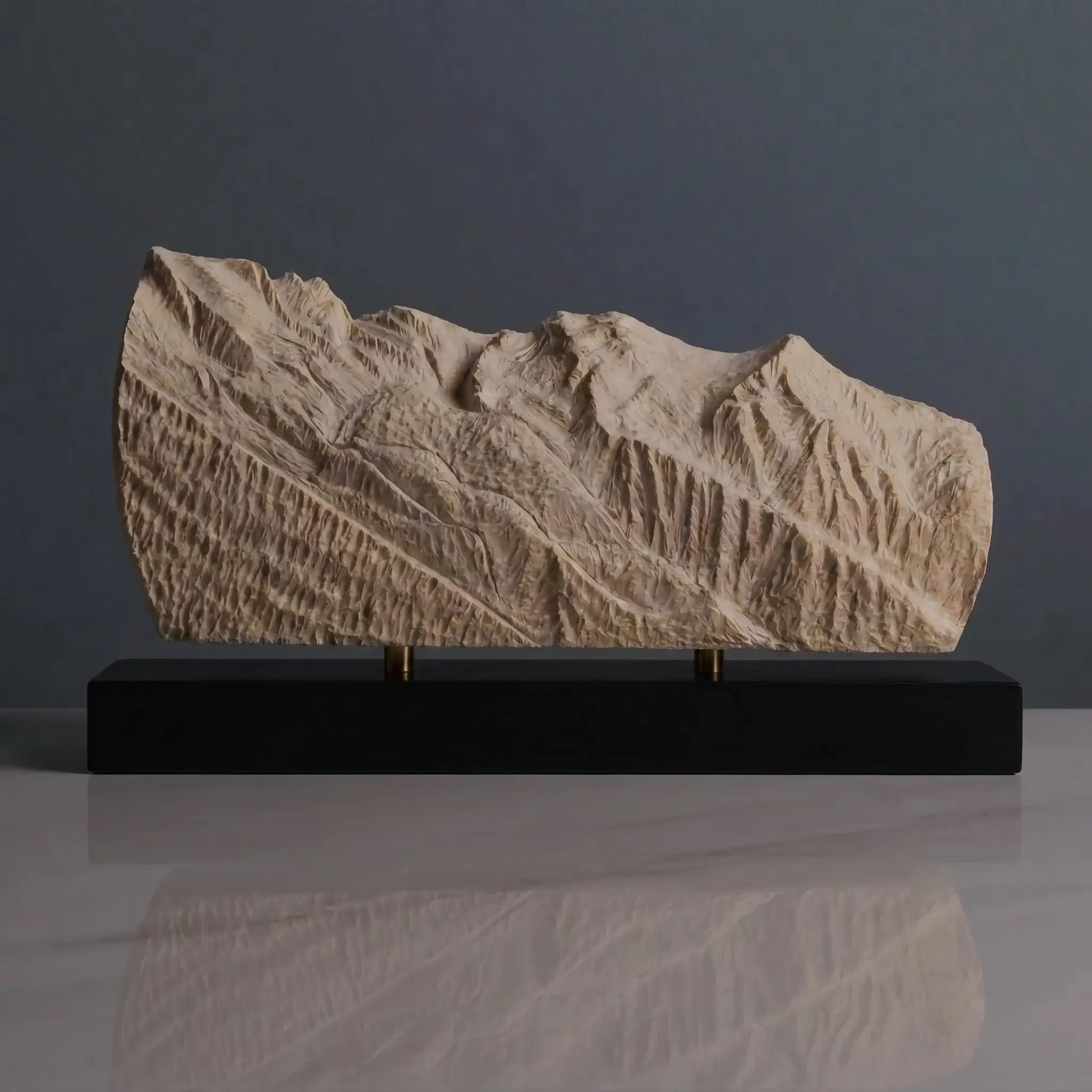 Mont Blanc Sculpture (View from Chamonix, France) Sculpted Peaks