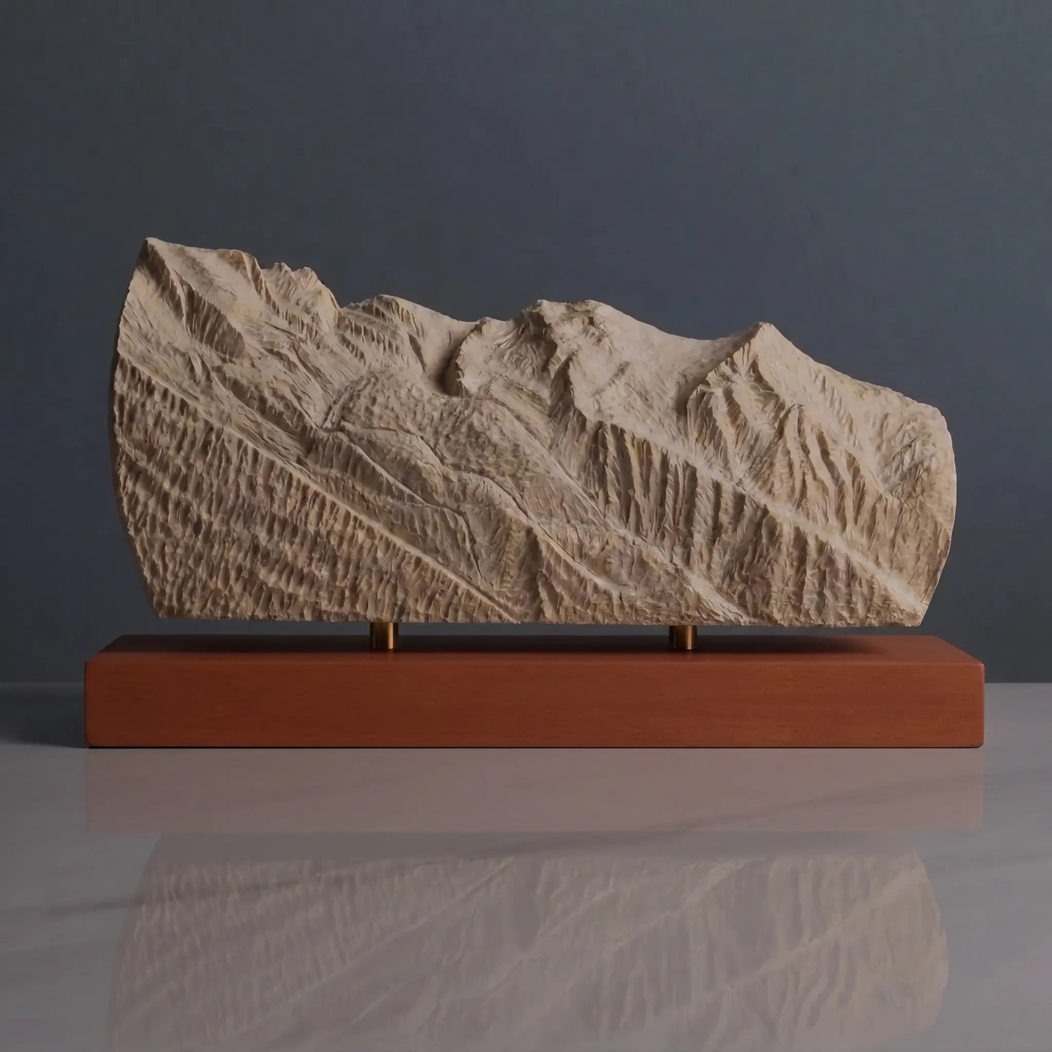 Mont Blanc Sculpture (View from Chamonix, France) Sculpted Peaks
