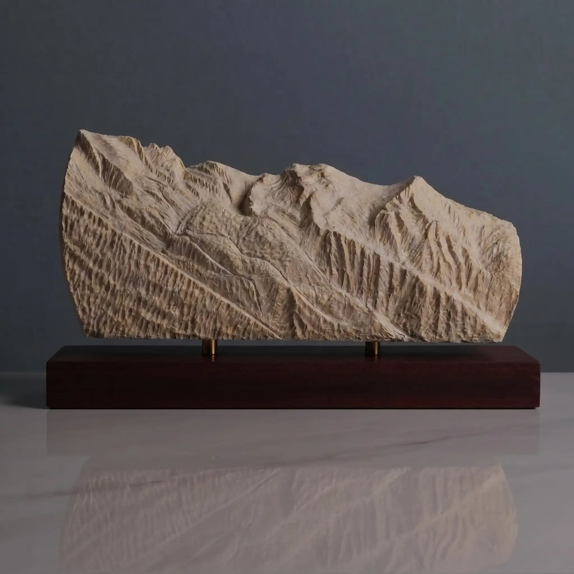 Mont Blanc Sculpture (View from Chamonix, France) Sculpted Peaks