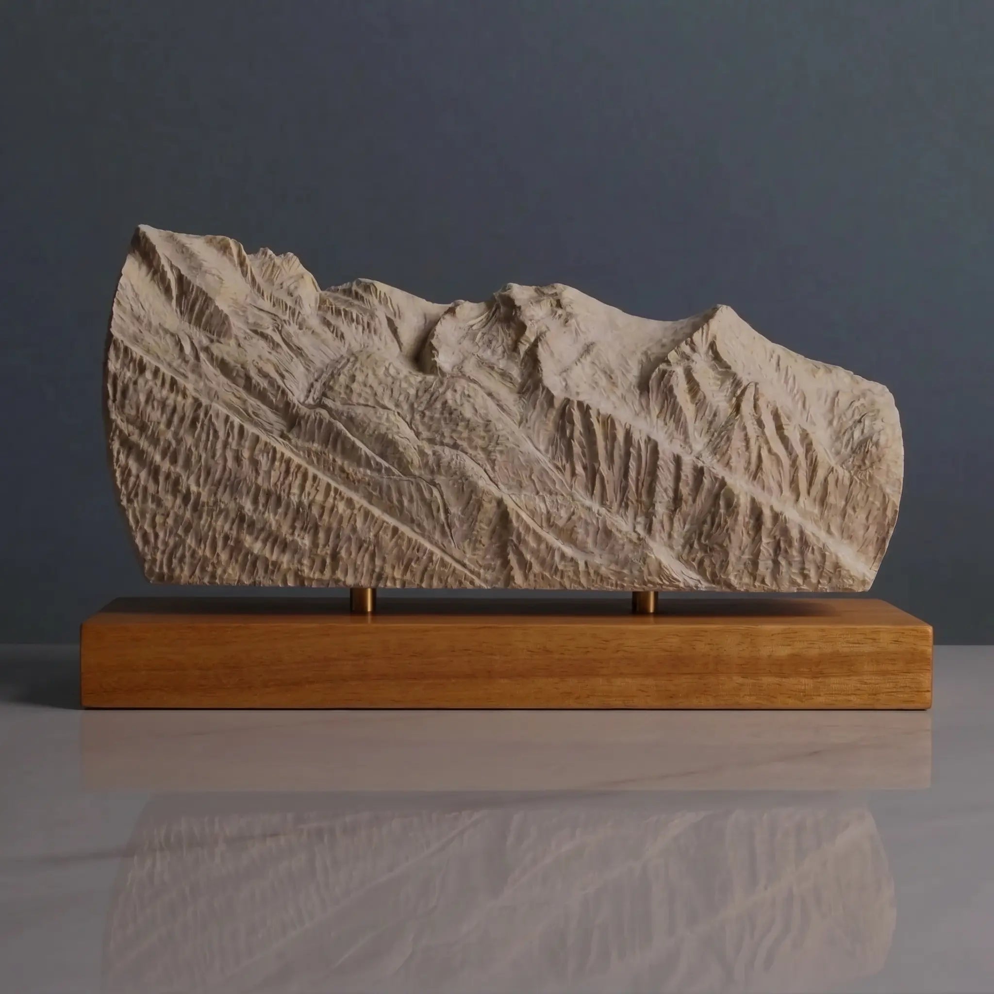 Mont Blanc Sculpture (View from Chamonix, France) Sculpted Peaks