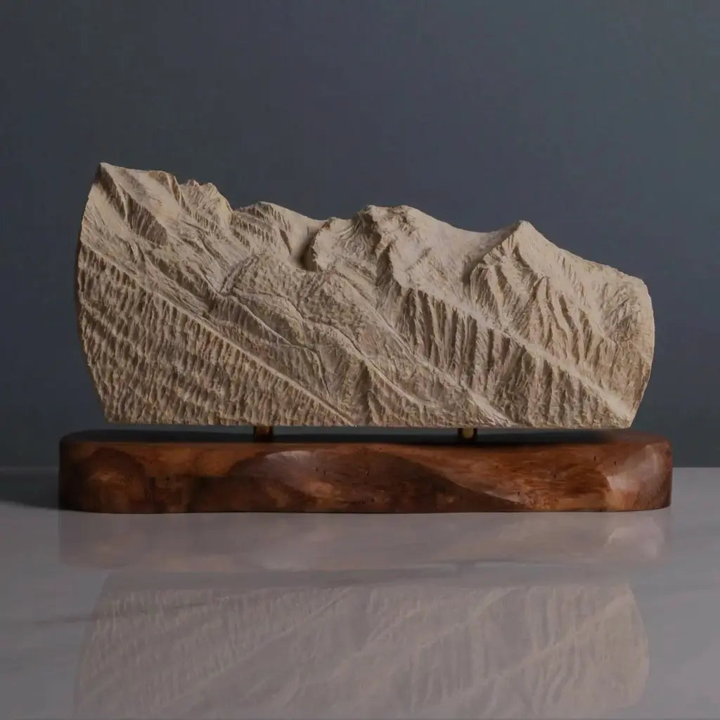 Mont Blanc Sculpture (View from Chamonix, France) Sculpted Peaks