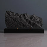 Mont Blanc Sculpture (View from Chamonix, France) Sculpted Peaks