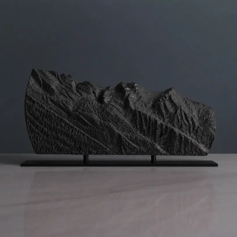 Mont Blanc Sculpture (View from Chamonix, France) Sculpted Peaks