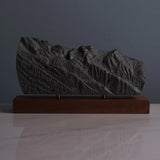 Mont Blanc Sculpture (View from Chamonix, France) Sculpted Peaks