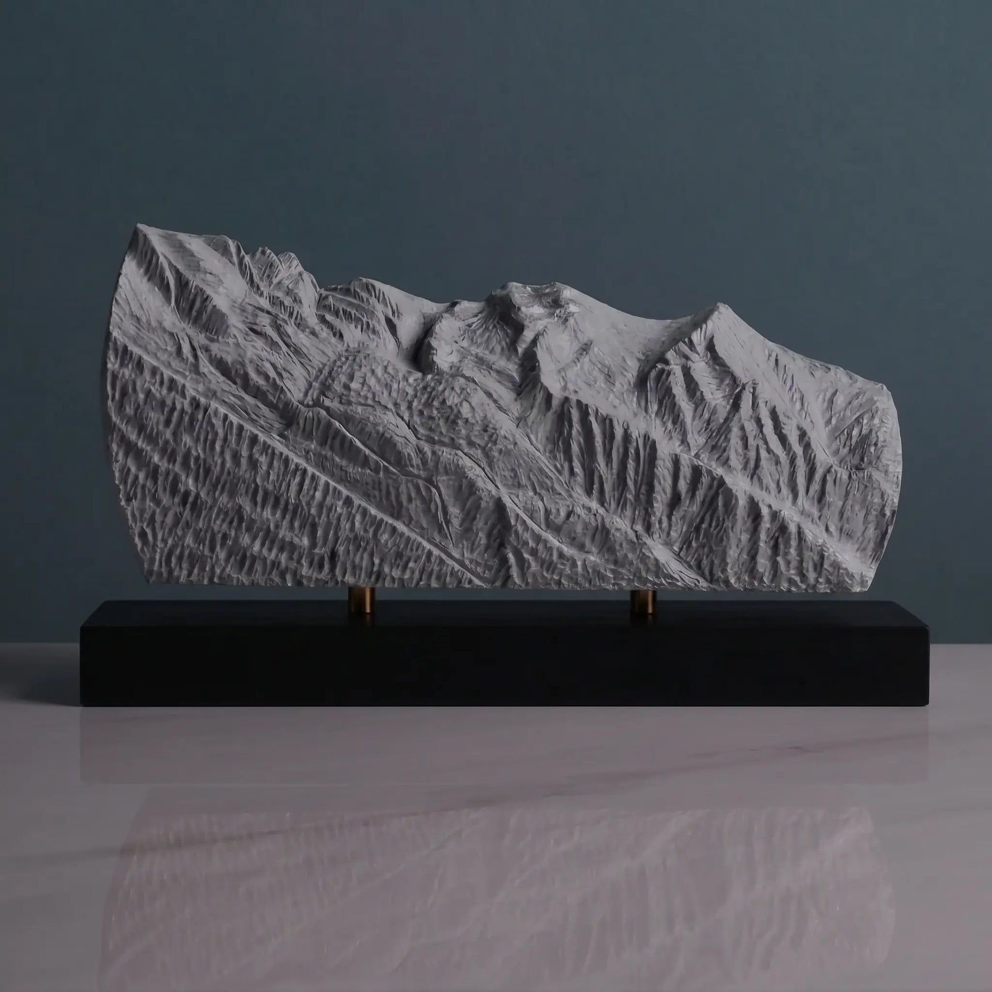 Mont Blanc Sculpture (View from Chamonix, France) Sculpted Peaks