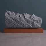 Mont Blanc Sculpture (View from Chamonix, France) Sculpted Peaks