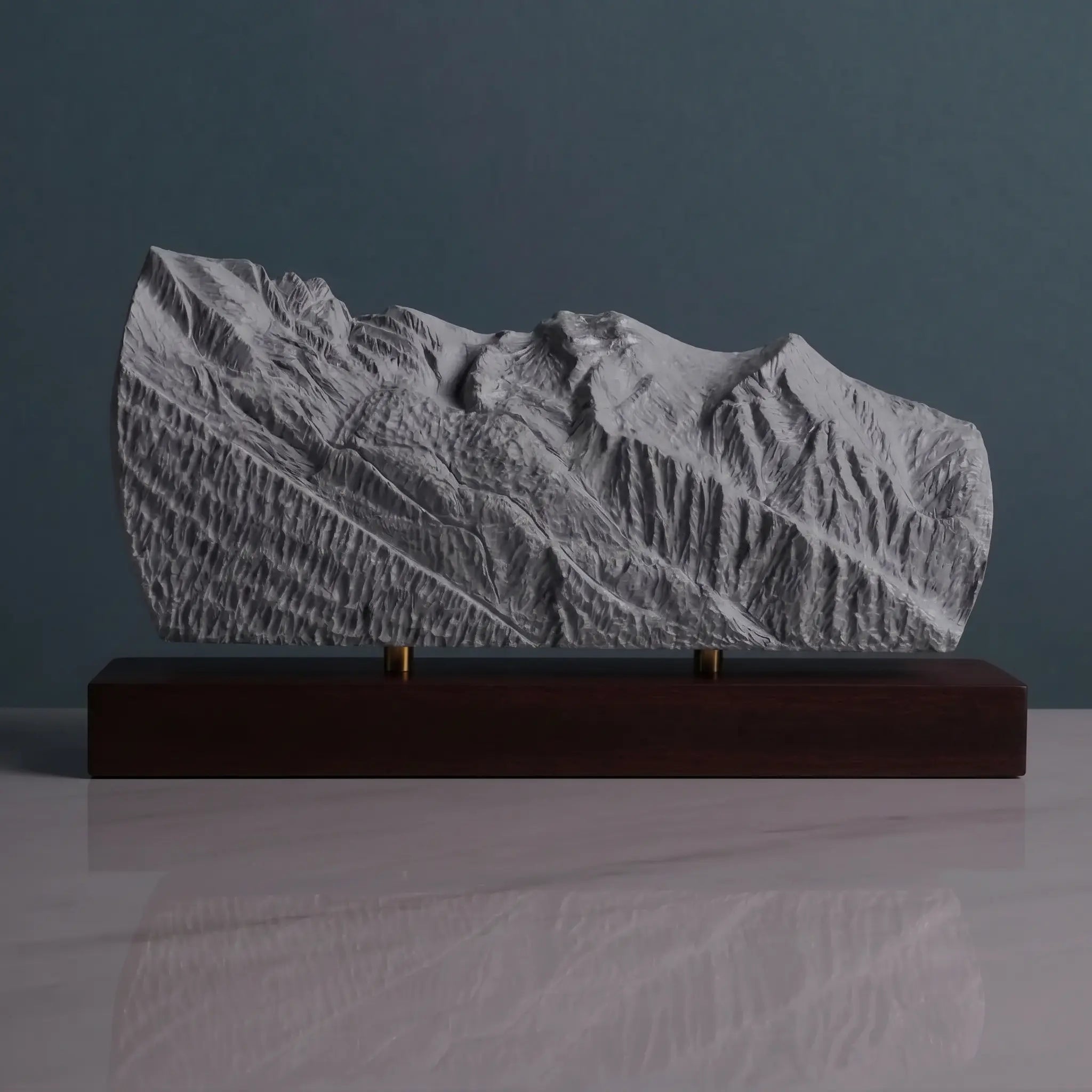 Mont Blanc Sculpture (View from Chamonix, France) Sculpted Peaks