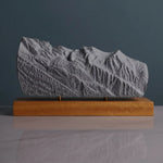 Mont Blanc Sculpture (View from Chamonix, France) Sculpted Peaks