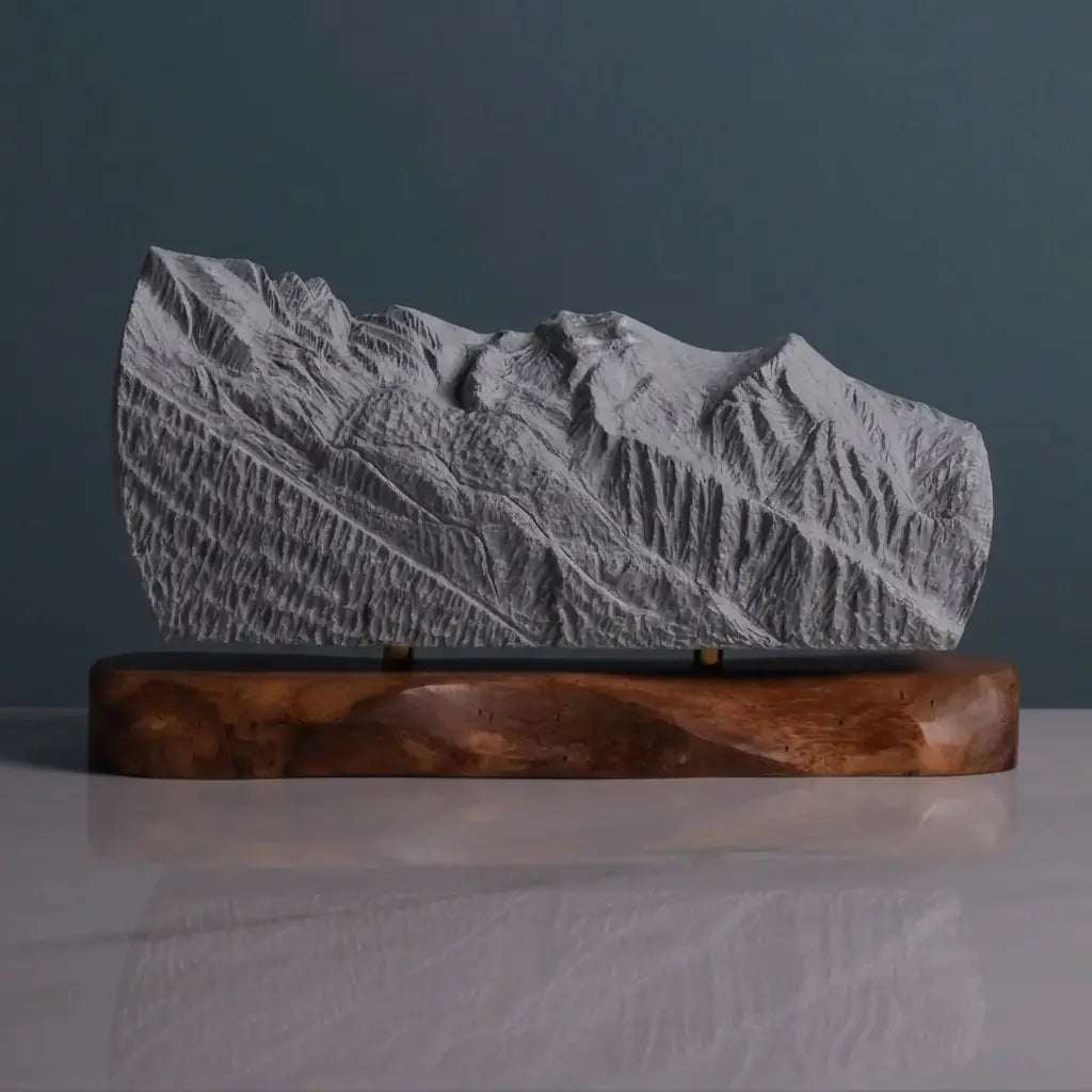 Mont Blanc Sculpture (View from Chamonix, France) Sculpted Peaks