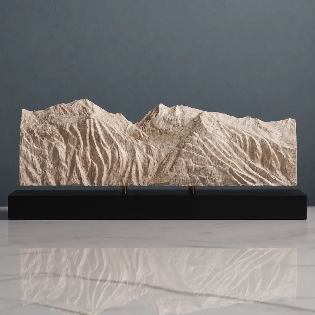 Mont Pourri Sculpture - Sainte Foy Tarentaise Ski Resort Sculpted Peaks