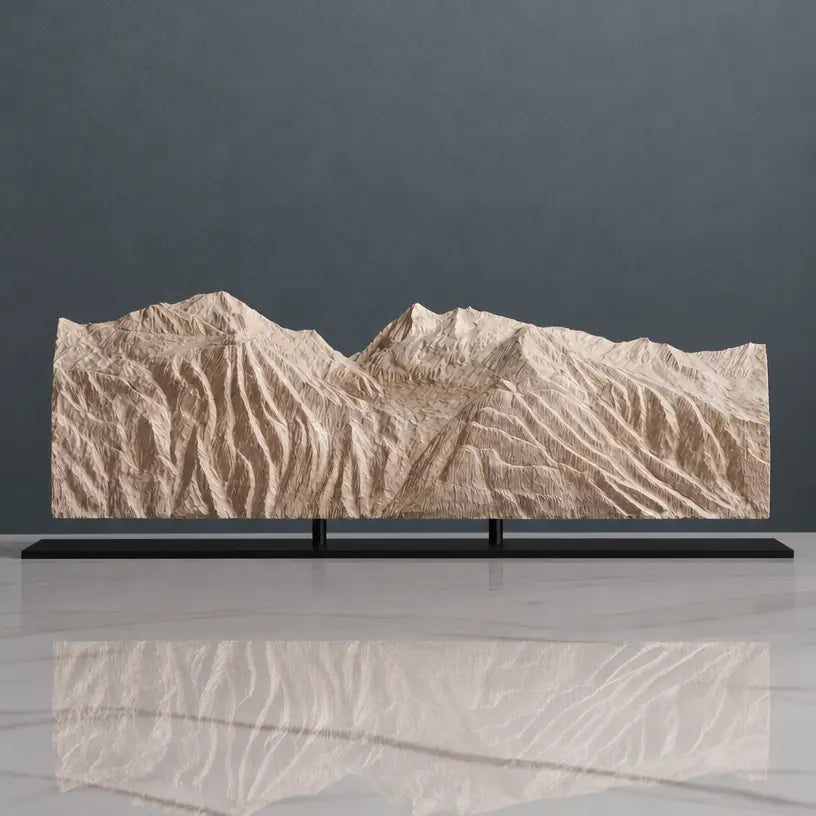 Mont Pourri Sculpture - Sainte Foy Tarentaise Ski Resort Sculpted Peaks