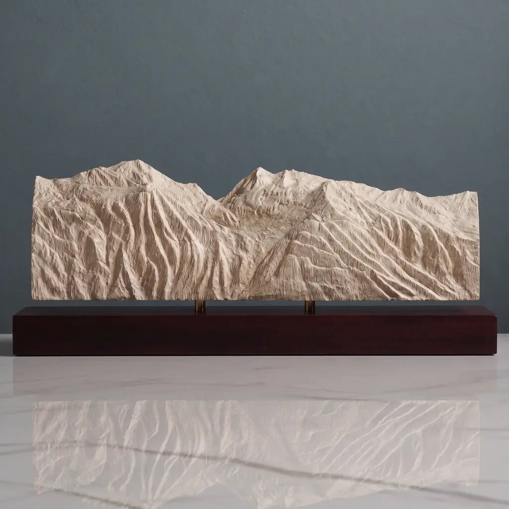 Mont Pourri Sculpture - Sainte Foy Tarentaise Ski Resort Sculpted Peaks