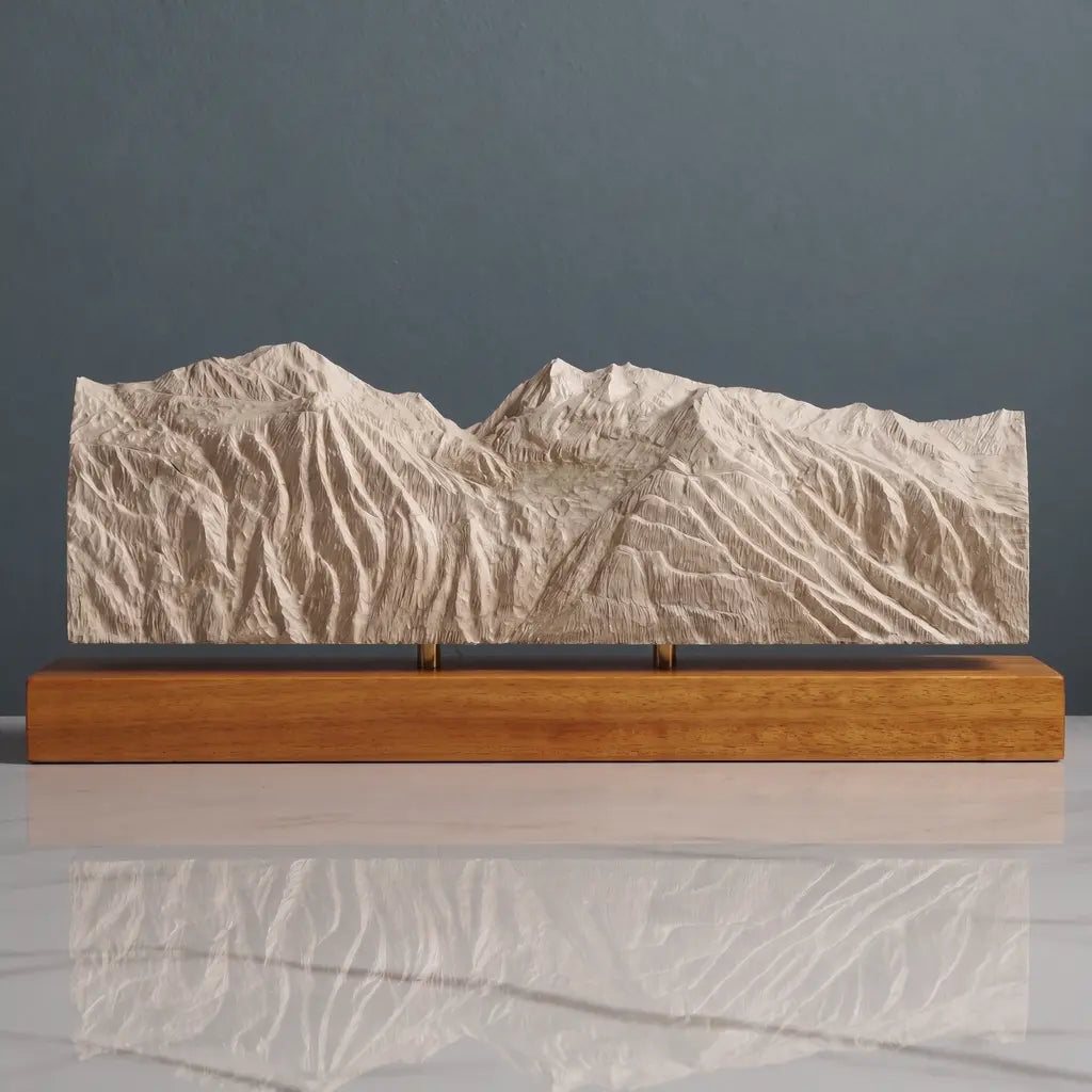 Mont Pourri Sculpture - Sainte Foy Tarentaise Ski Resort Sculpted Peaks