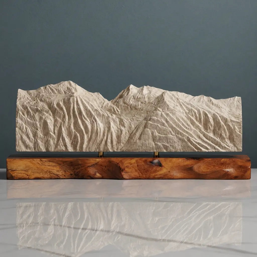 Mont Pourri Sculpture - Sainte Foy Tarentaise Ski Resort Sculpted Peaks