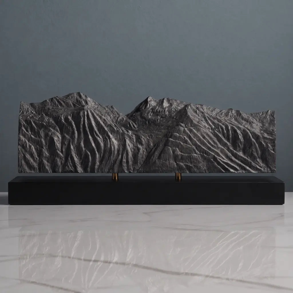 Mont Pourri Sculpture - Sainte Foy Tarentaise Ski Resort Sculpted Peaks